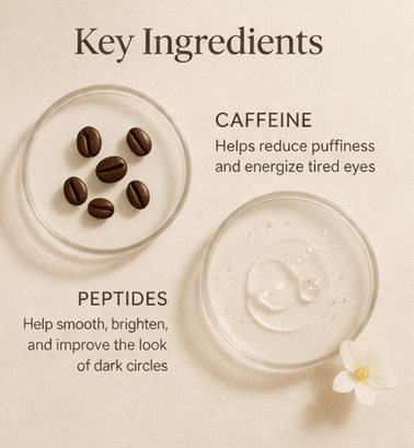 Caffeine Peptide Eye Patches - Eyra
