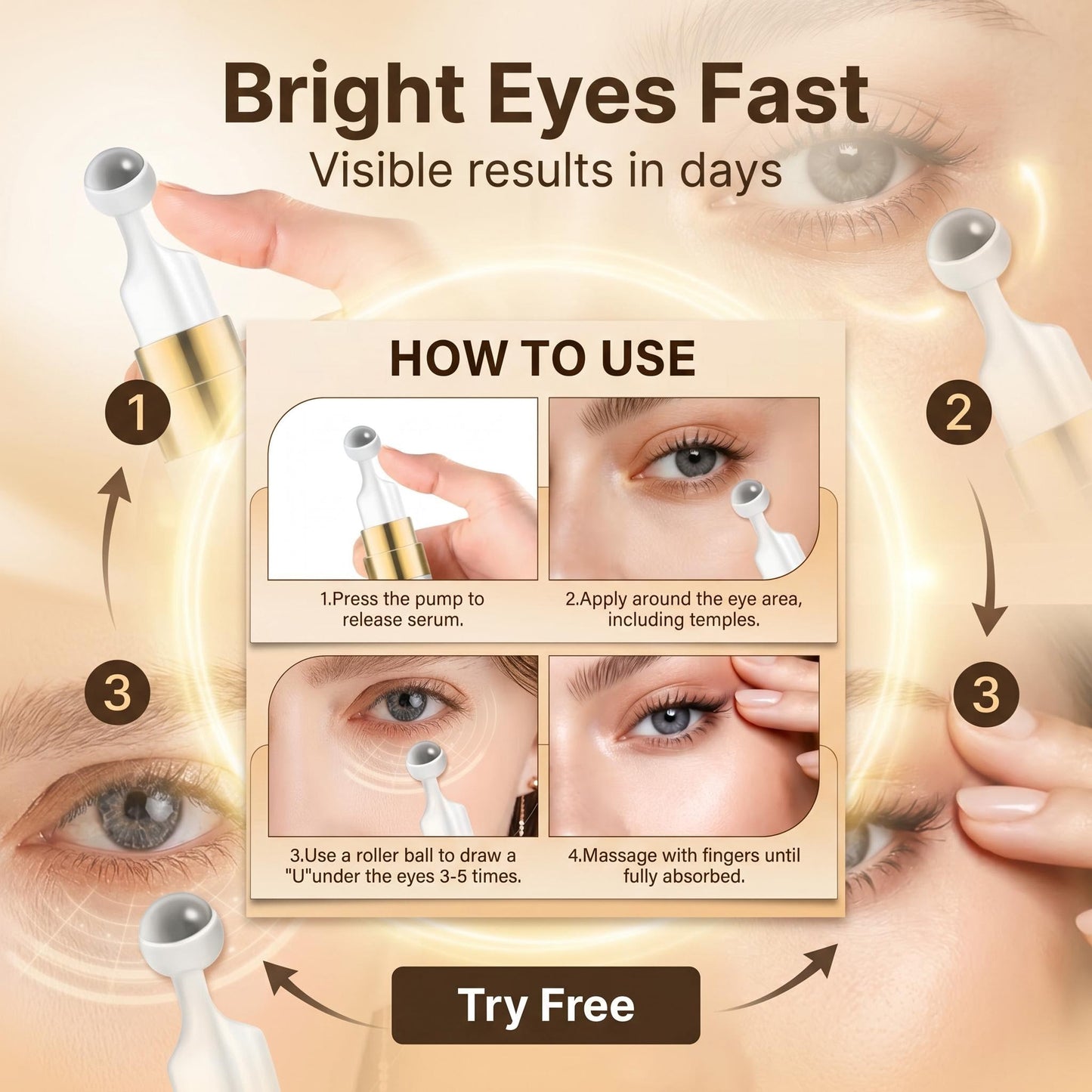 Day & Night Eye Cream - Collagen & Retinol - Eyra